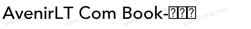 AvenirLT Com Book字体转换